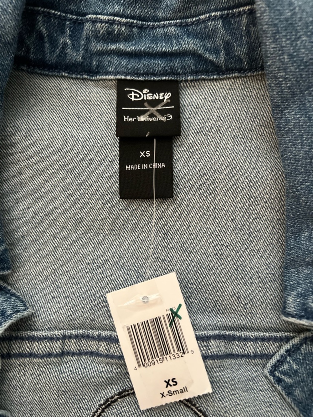 Disney Mickey Mouse Blue Denim Jacket NWT - Picture 2 of 8